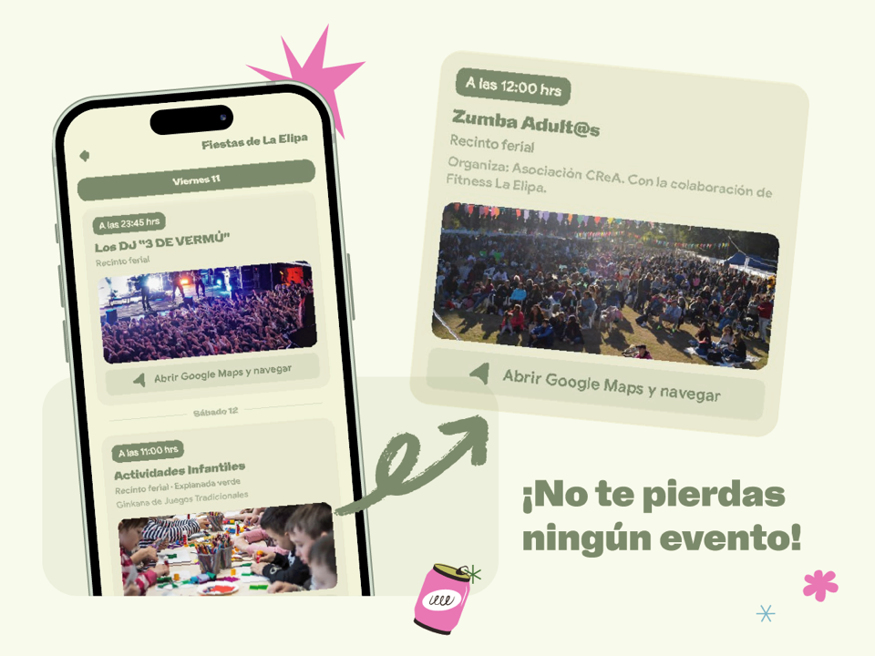 Eventos e iniciativas de barrio en la app La Arroba
